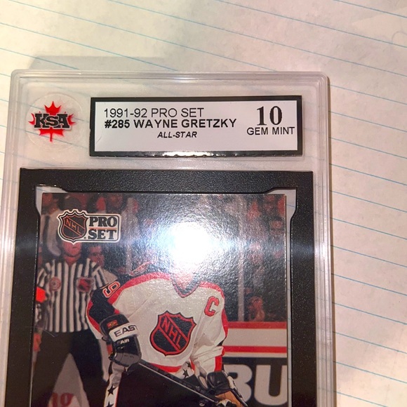 Wayne Gretzky 1991-1992 PRO SET graded 10 mint - Picture 3 of 7